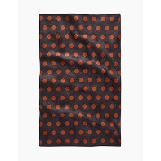 Cocoa Dots Geometry Tea Towel