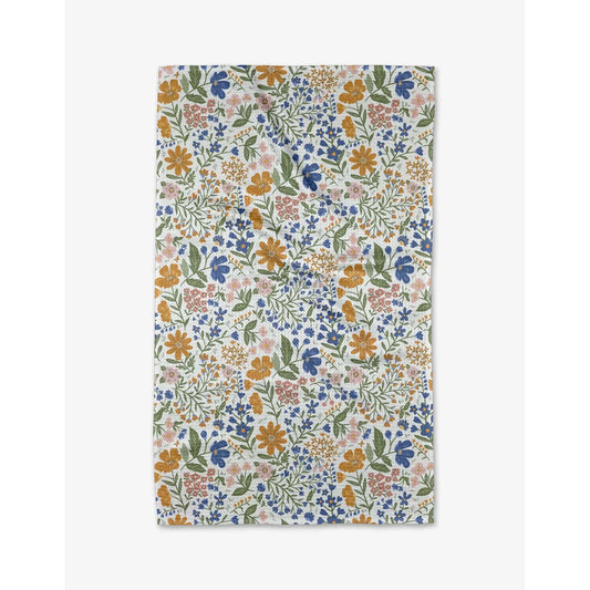Cottage Meadow Pastel  Geometry Kitchen Tea Towel