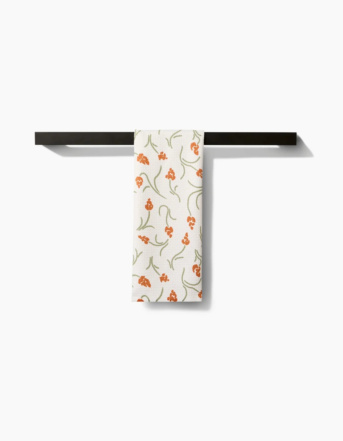 Crayon Floral Geometry Tea Towel