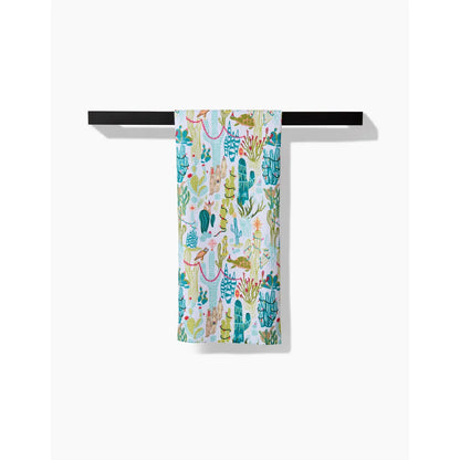 Desert On Holiday Geometry Tea Towel