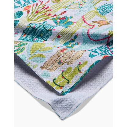 Desert On Holiday Geometry Tea Towel