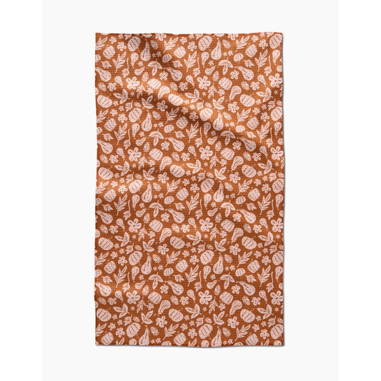Farm Harvesting Days Geometry Tea Towel