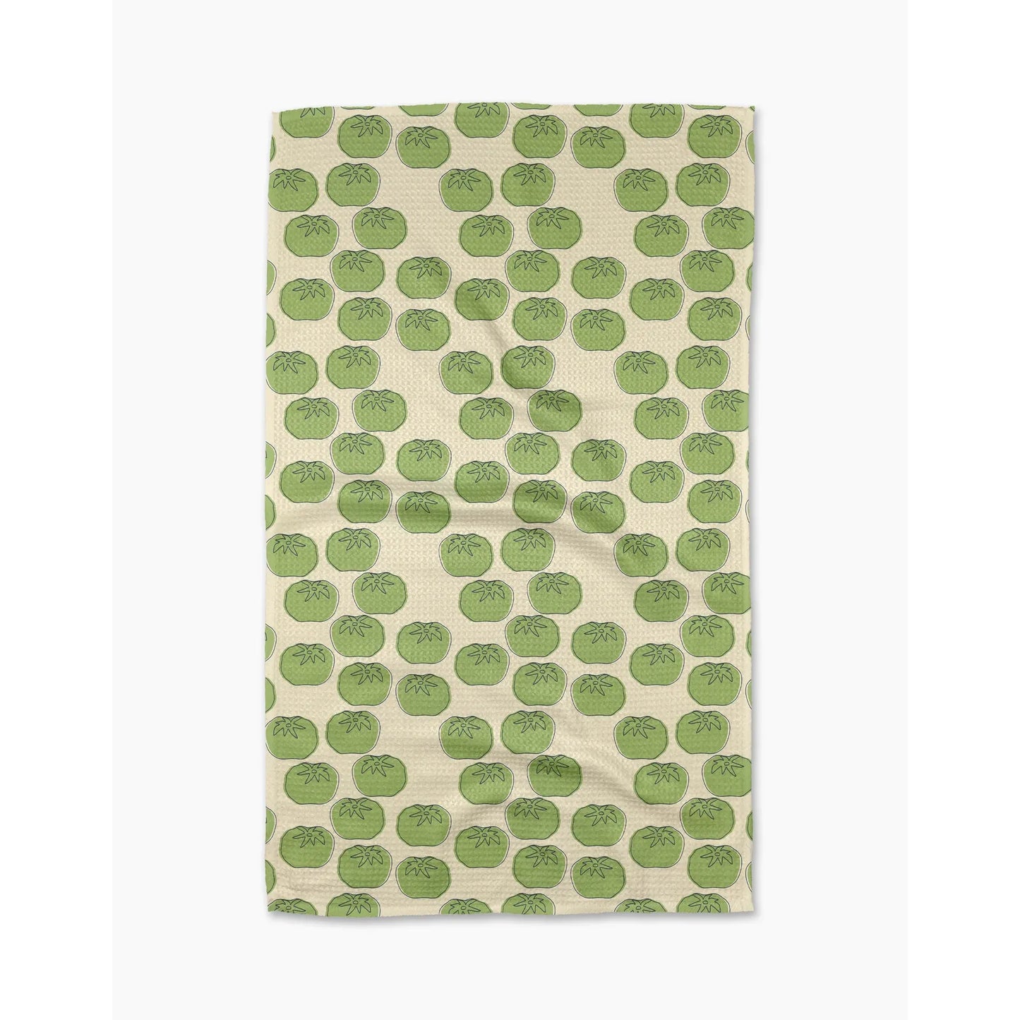 Green Tomatoes Geometry Kitchen Tea Towel