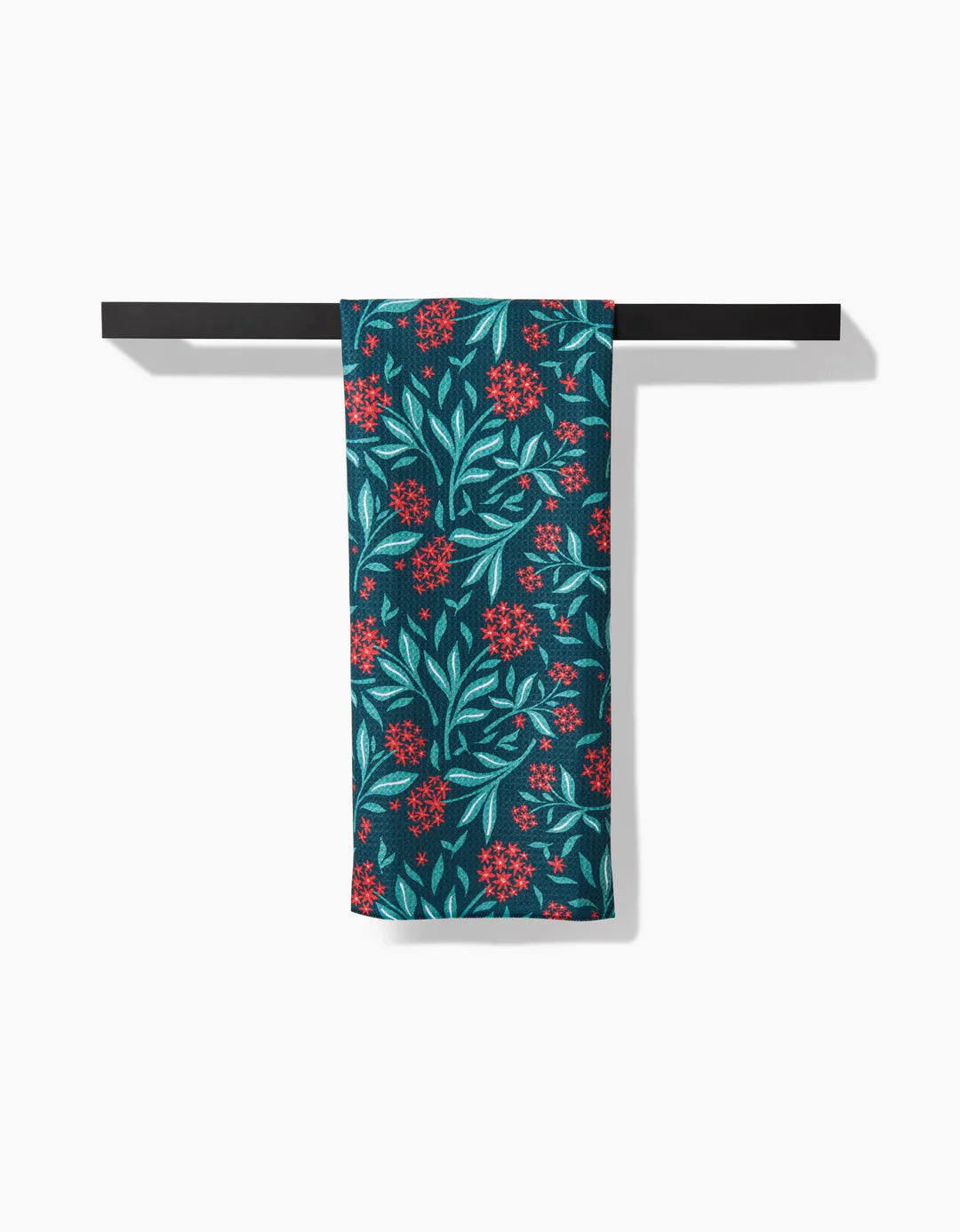 Holiday Blooms Geometry Tea Towel