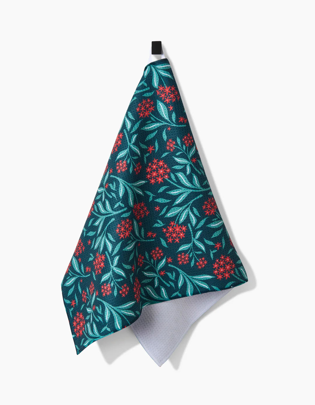 Holiday Blooms Geometry Tea Towel