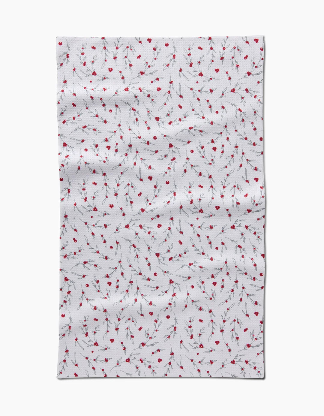 Holiday Sprigs Geometry Tea Towel