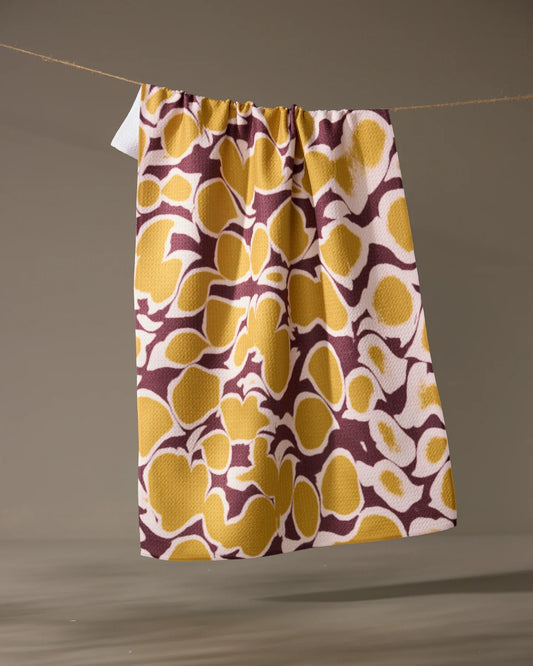 Mottled Geometry Tea Towel