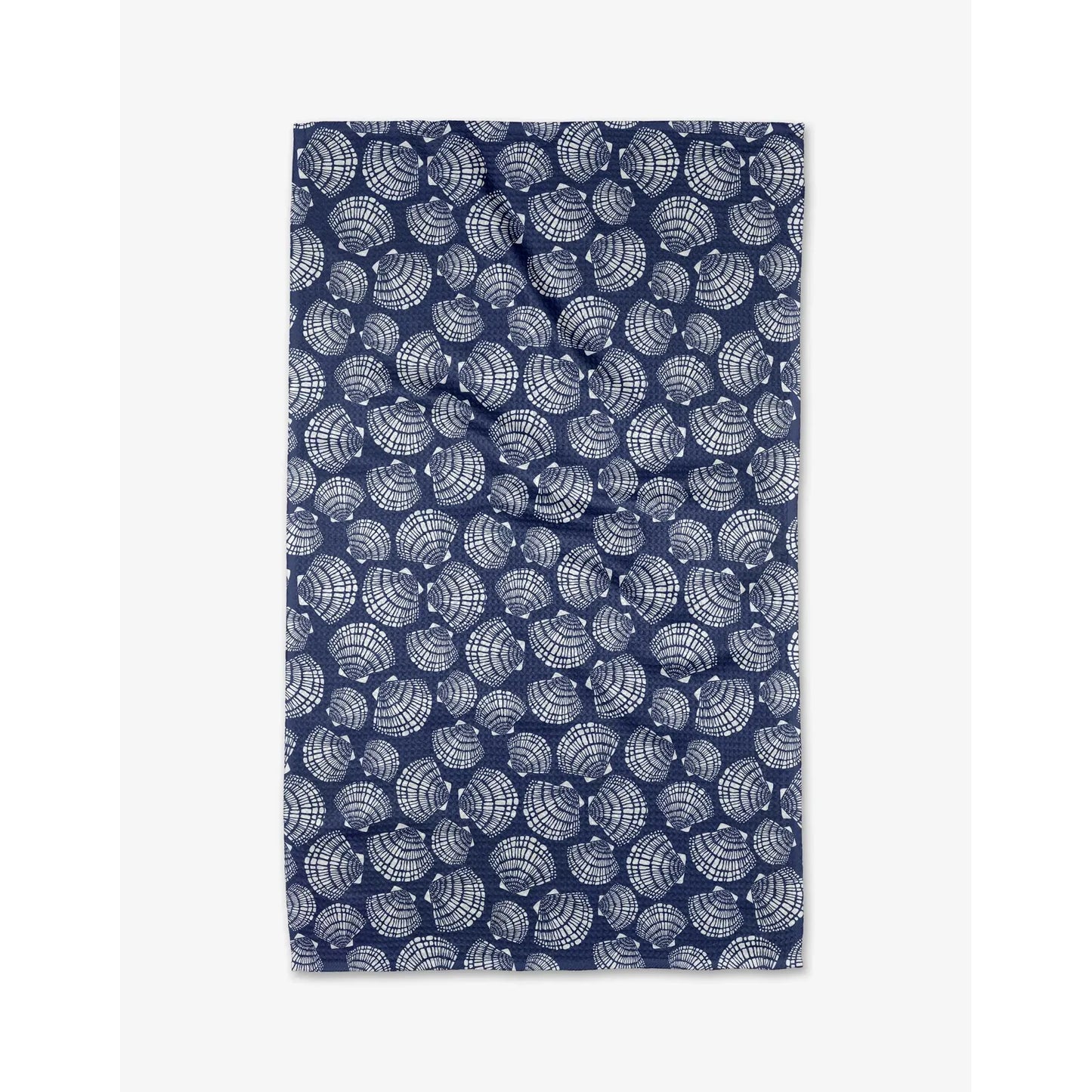 Nautical Seashells Geometry Tea Towel