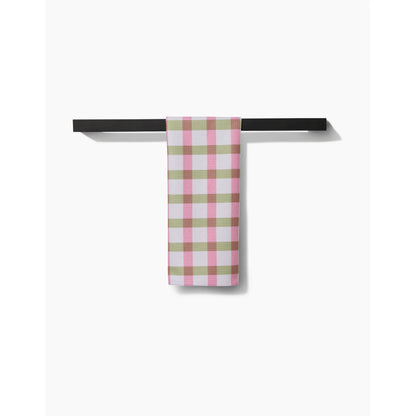 Patricia Plaid Geometry Tea Towel