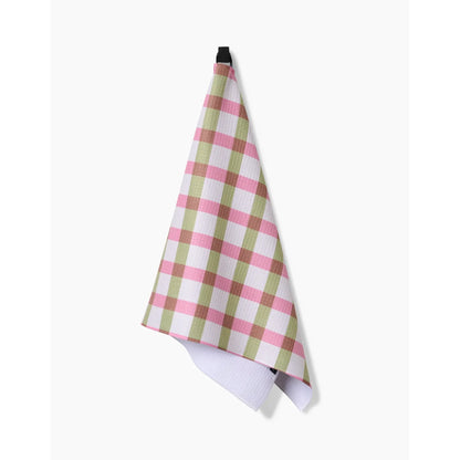 Patricia Plaid Geometry Tea Towel