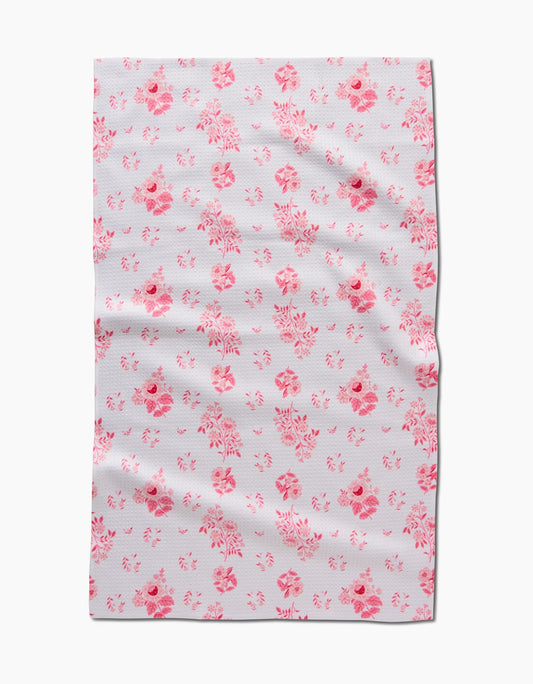 Petals Love Geometry Tea Towel