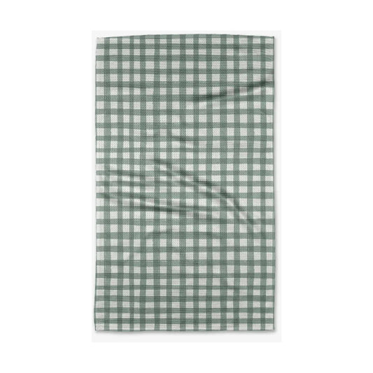 Picnic Gingham Geometry Tea Towel