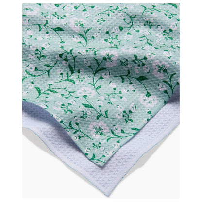 Plumbago Bloom Geometry Tea Towel