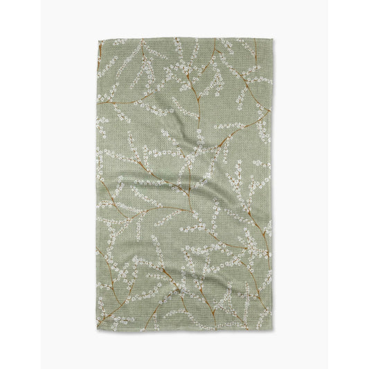 Quiet Flowers Geometry Tea Towel