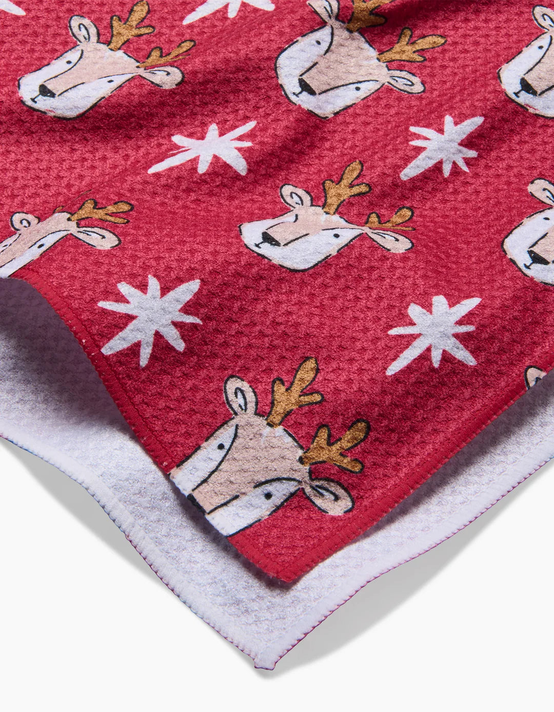 Reindeer Star Geometry Tea Towel