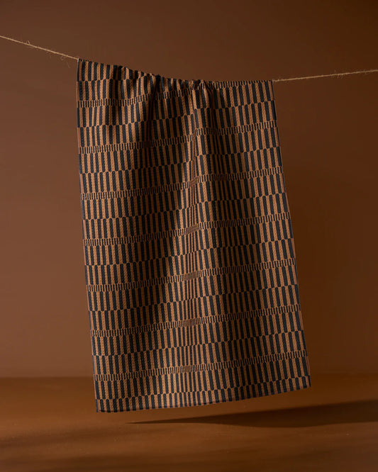 Ridge Geometry Tea Towel