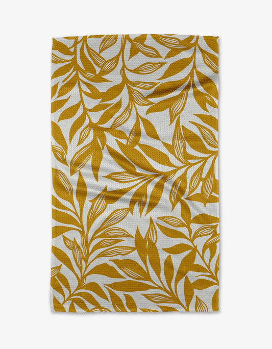 Saffron Geometry Tea Towel