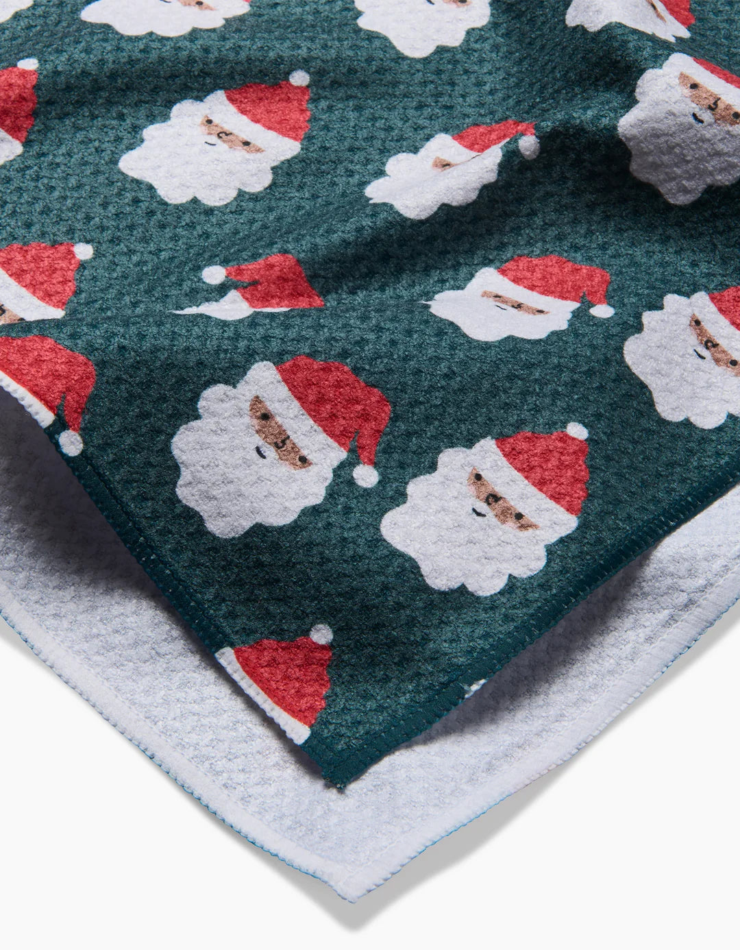 Santa Geometry Tea Towel