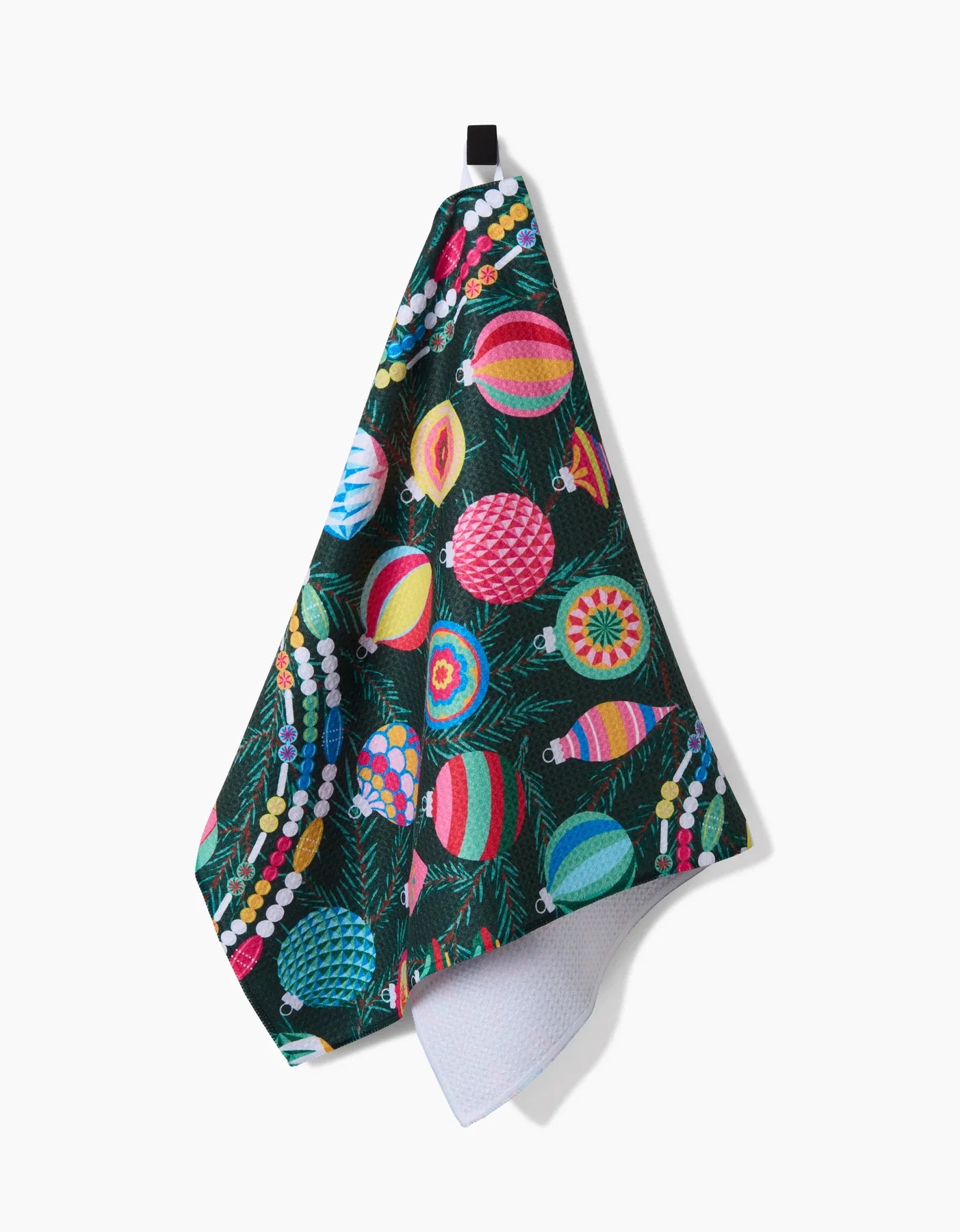 Shiny Ornaments Geometry Tea Towel