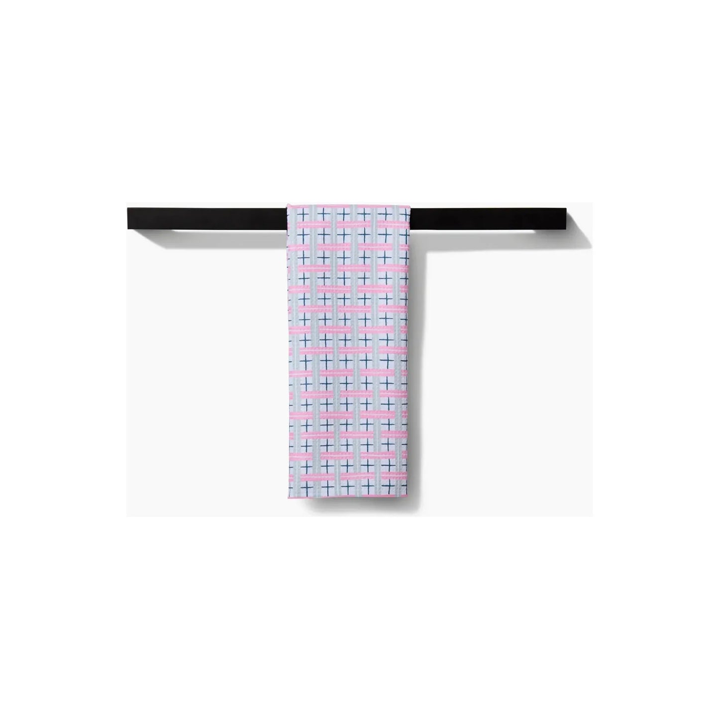 Spring Cottage Plaid Geometry Tea Towel