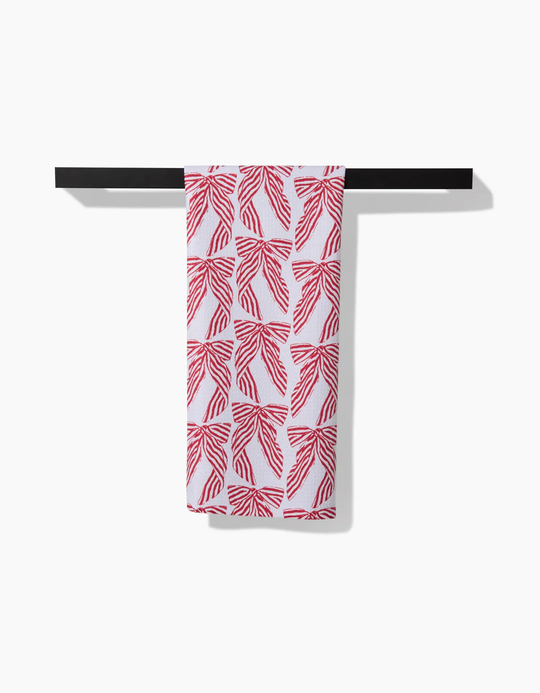 Striped Bows Geometry Tea Towel