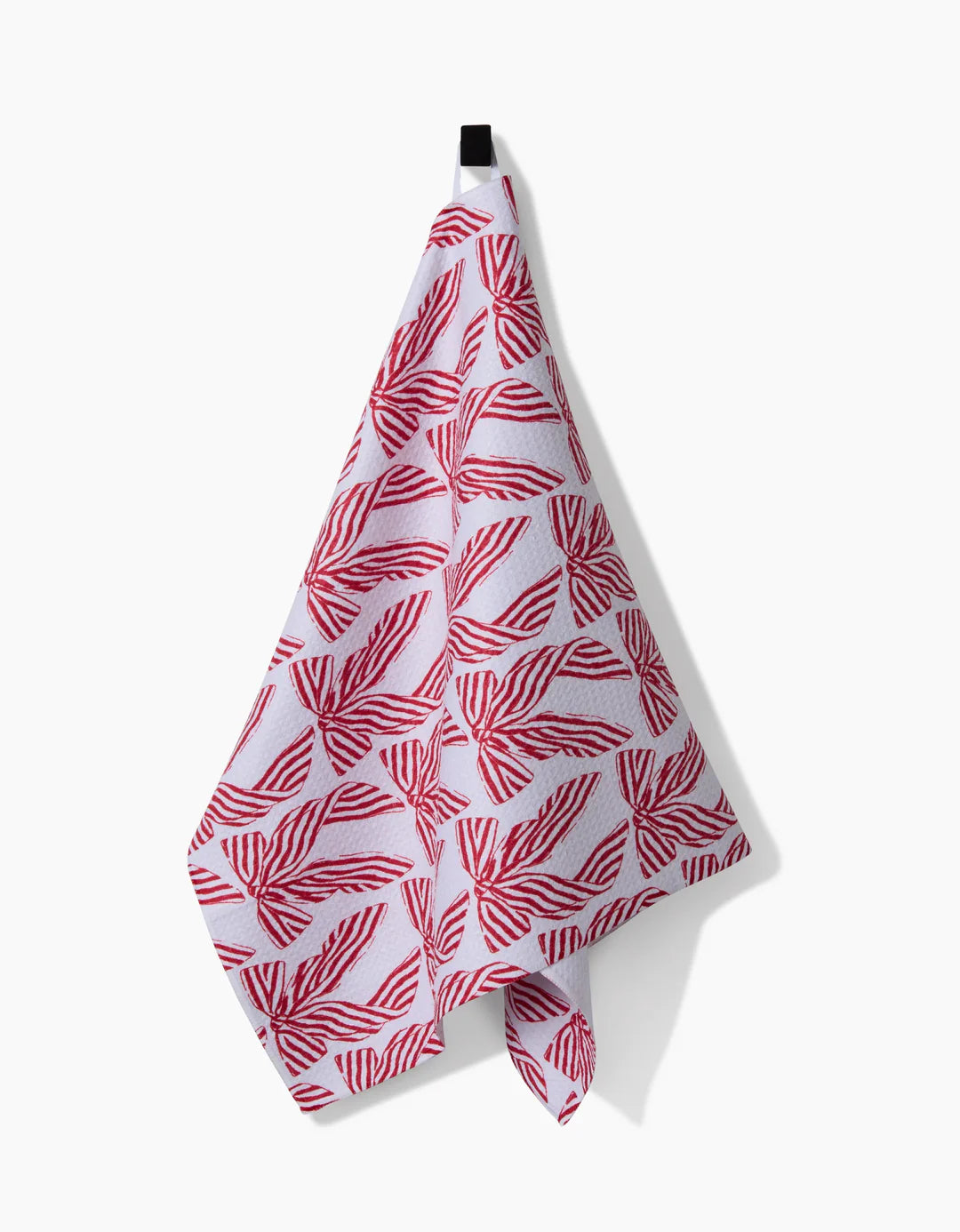 Striped Bows Geometry Tea Towel