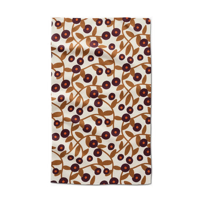 Swirling Vines Geometry Tea Towel