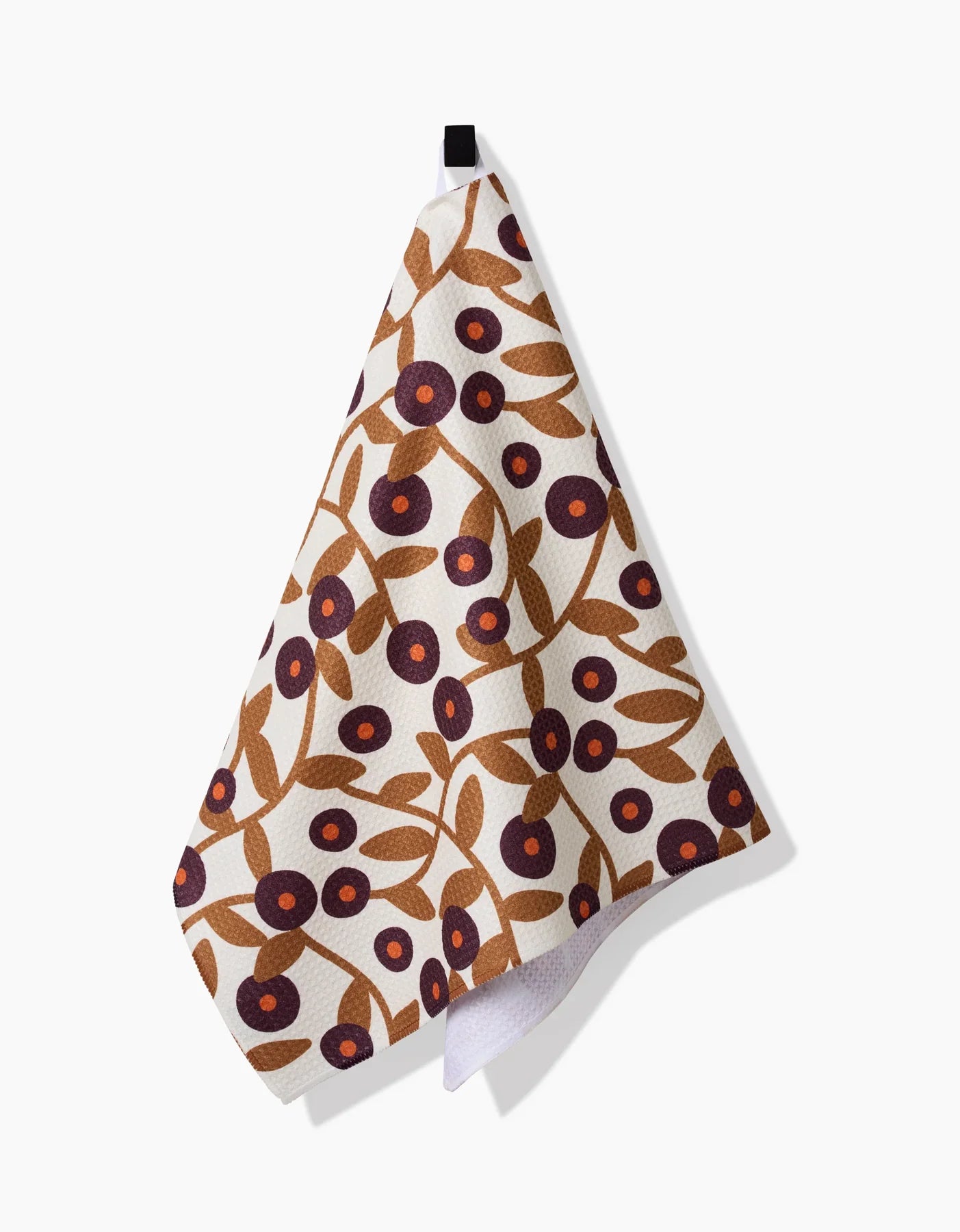 Swirling Vines Geometry Tea Towel