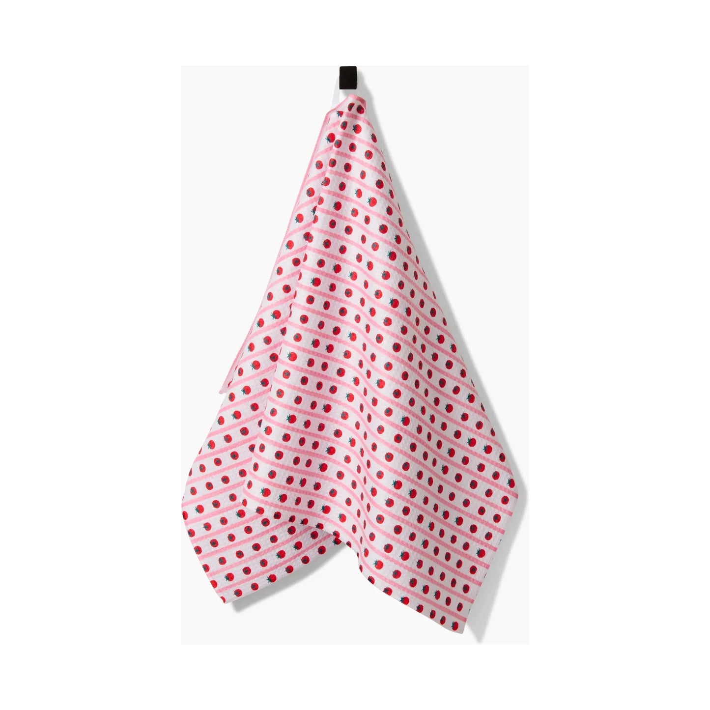 Tomato Stripes Geometry Tea Towel