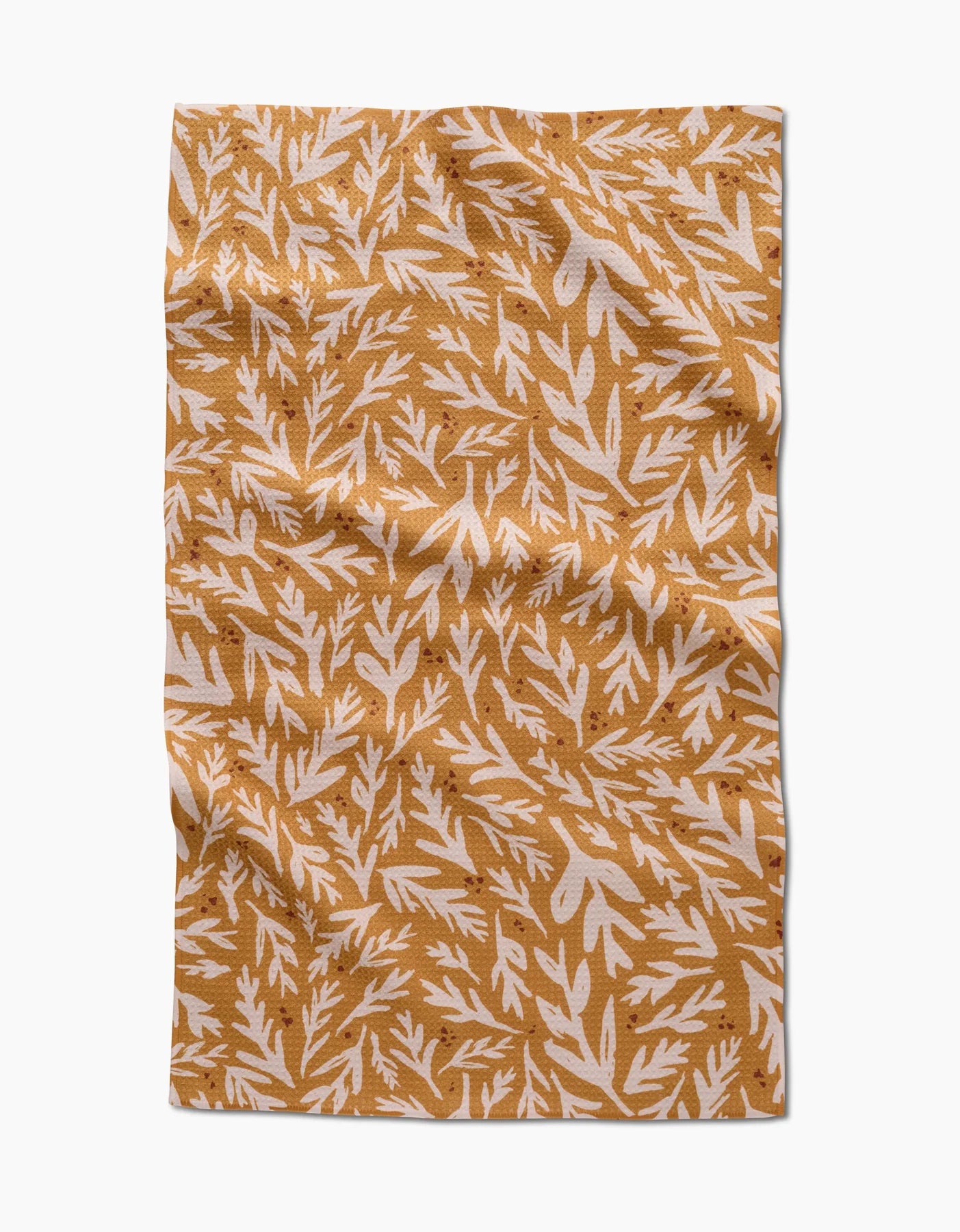 Trail Dusting Gold Geometry Tea Towel