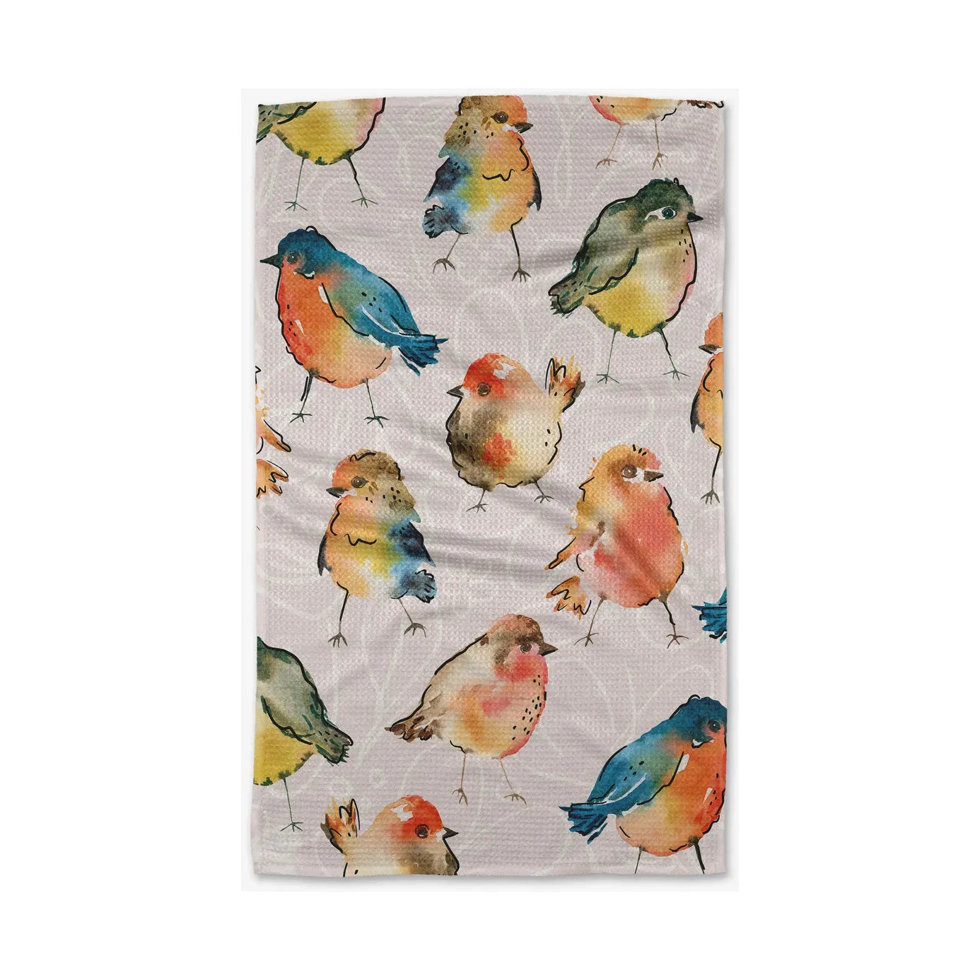 Tweet Tweet Geometry Tea Towel
