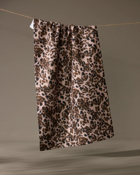 Umber Geometry Tea Towel