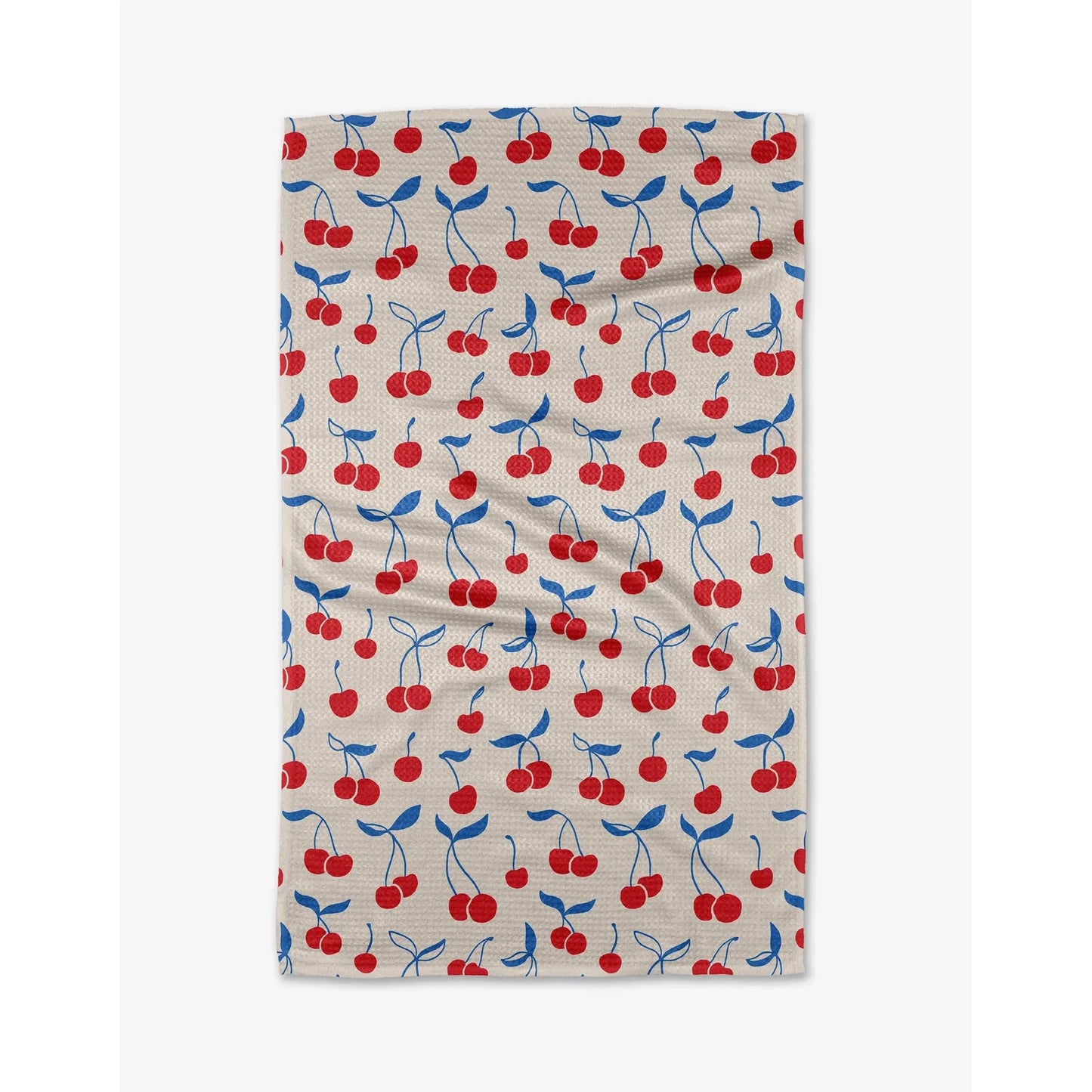 Very Cherry Geometry Tea Towel