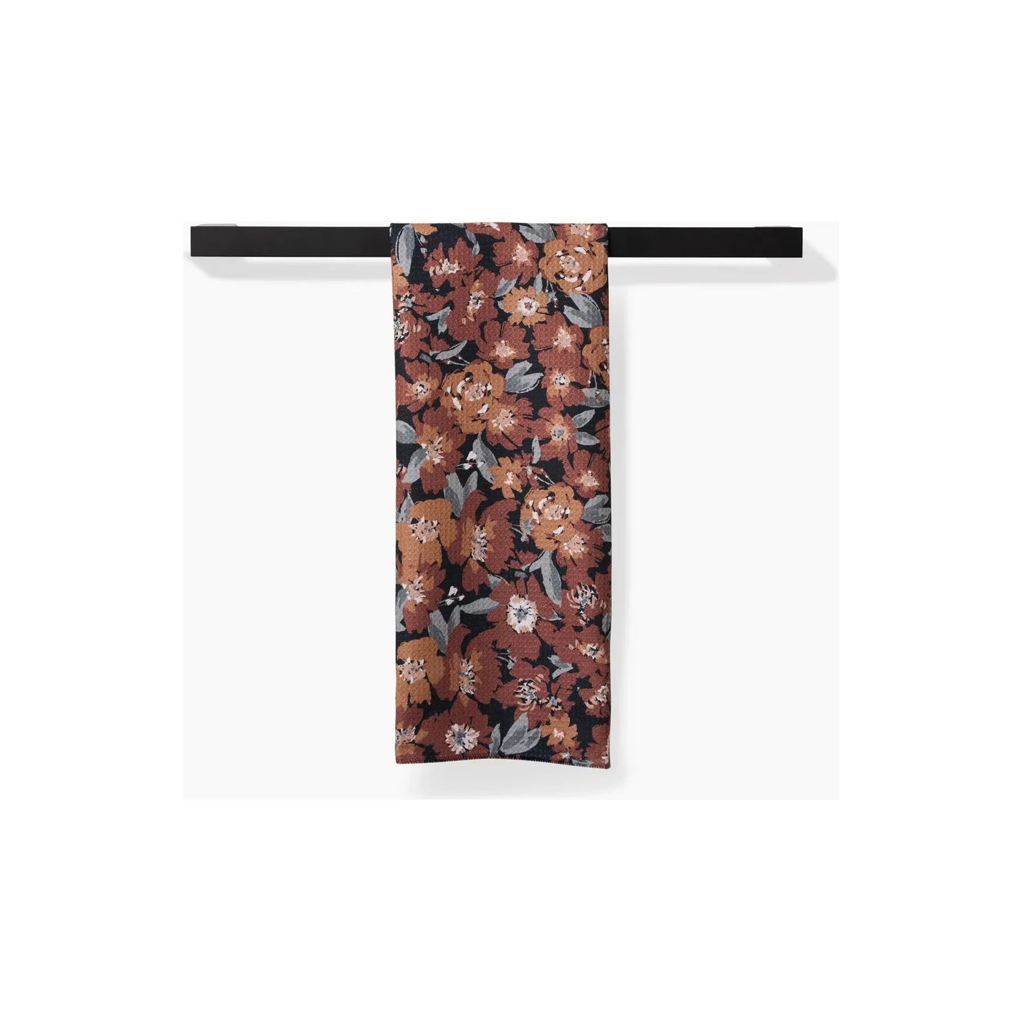 Vintage Floral Natural Geometry Tea Towel