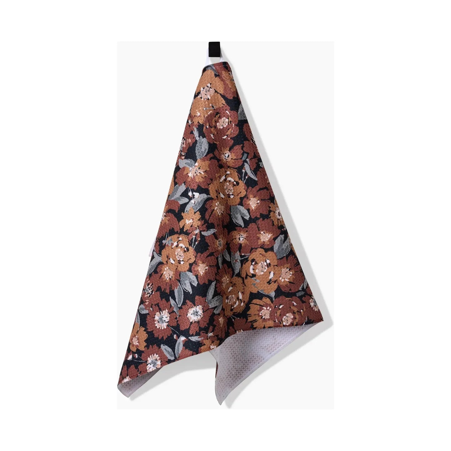 Vintage Floral Natural Geometry Tea Towel