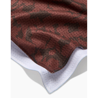 Wild Wood Maroon Geometry Tea Towel