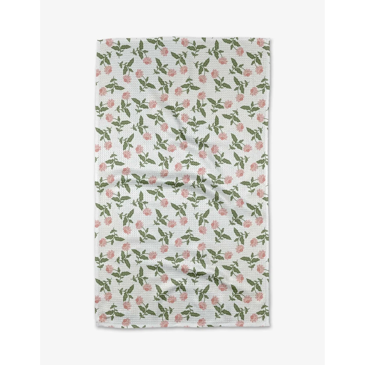 Wildflower Vine Blush  Geometry Kitchen Tea Towel