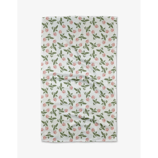 Wildflower Vine Blush  Geometry Kitchen Tea Towel