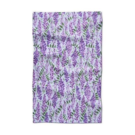 Wisteria Geometry Tea Towel