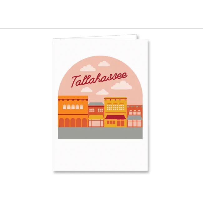 Tallahassee Small Town View Greeting Card - Browns Kitchen