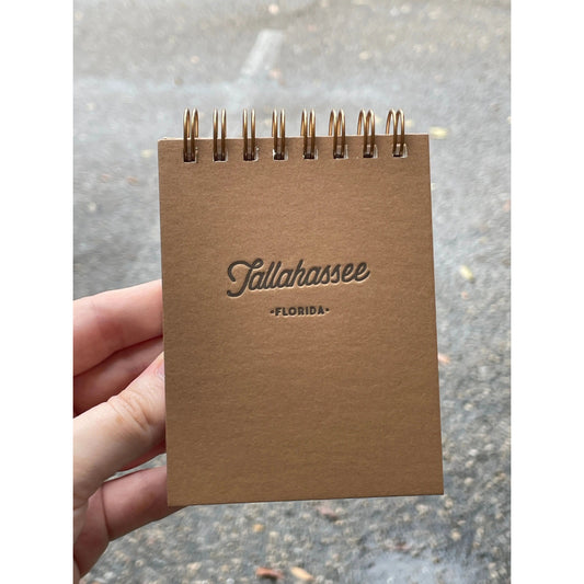 Tallahassee, Florida Mini Note Book, Adobe Brick Color Recipe Card Boxes Browns Kitchen