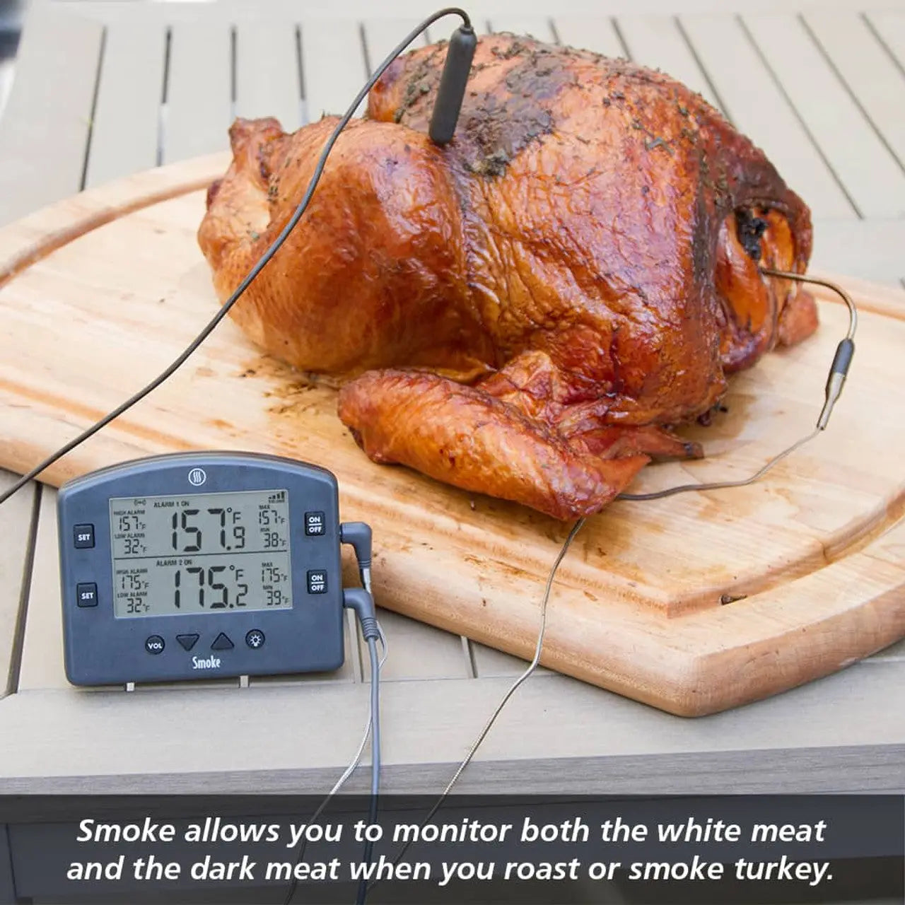 Thermoworks Smoke Remote BBQ Alarm Thermometer - Gray THERMOWORKS