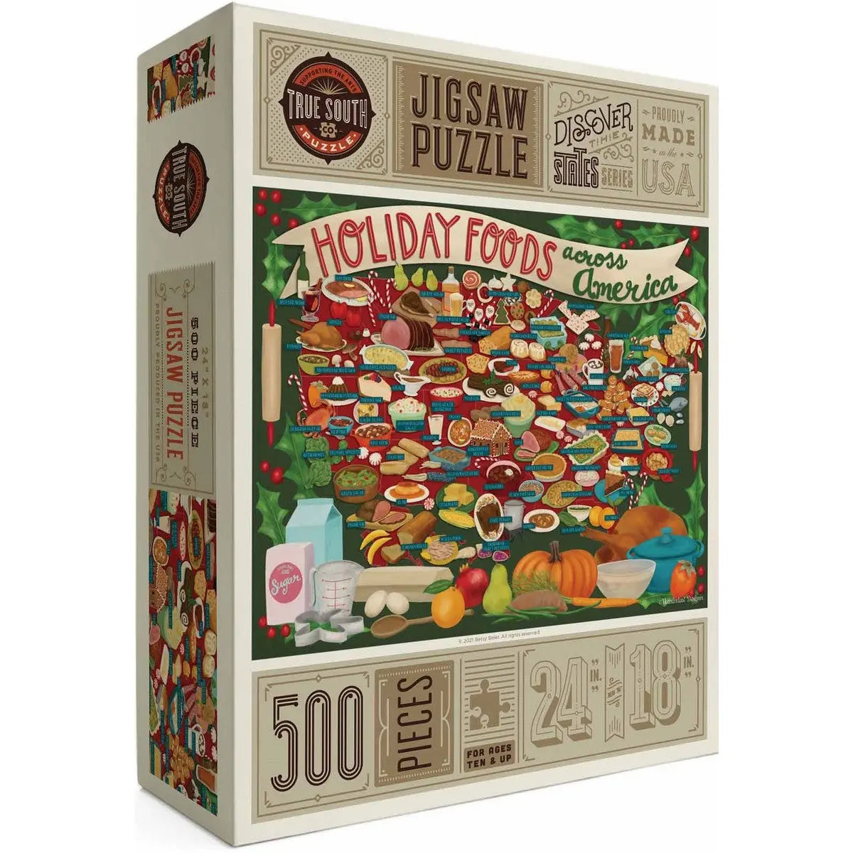 True South Holiday Foods Across America Puzzle True South Puzzle