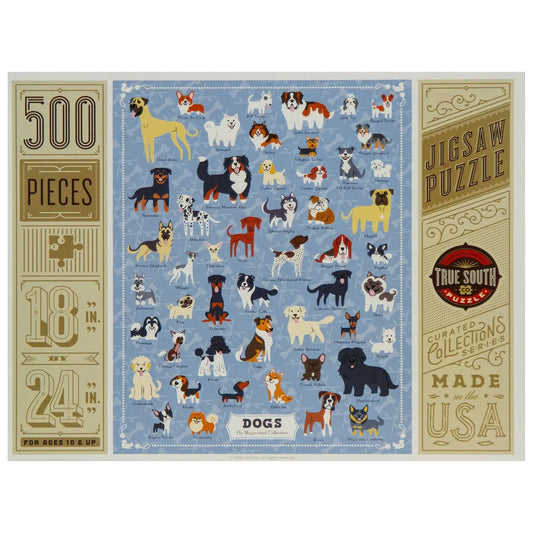 True South Illustrated Dogs Puzzle True South Puzzle