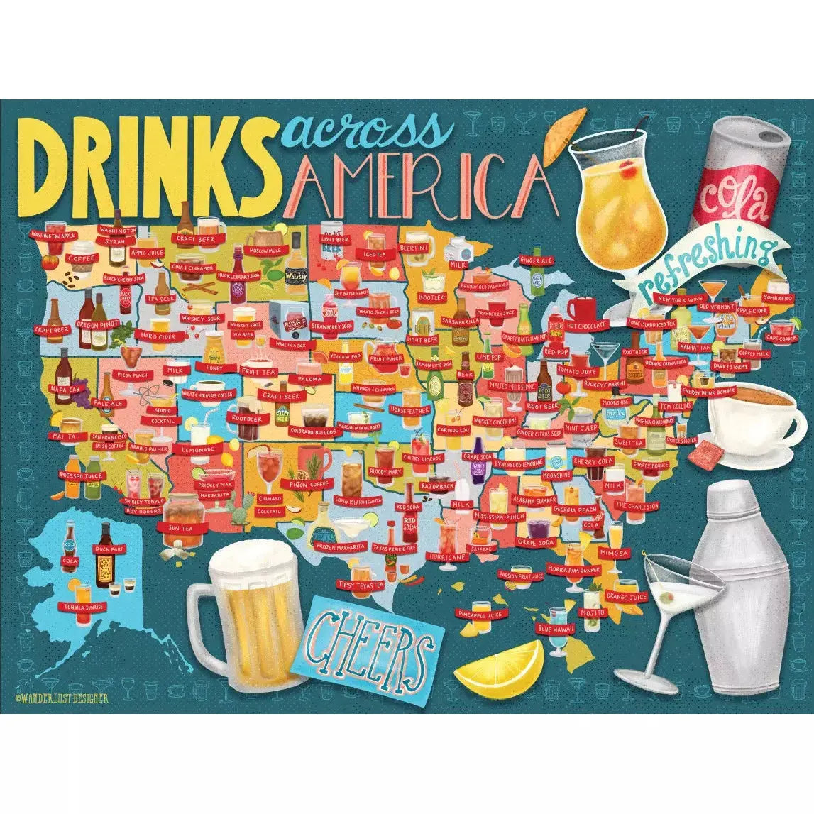 True South Puzzle - Drinks Across America True South Puzzle