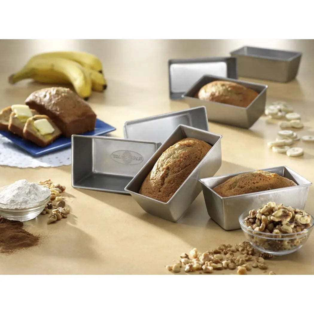 USA Pan Mini Loaf Pan, Set of 4 Bread & Loaf Pans Browns Kitchen