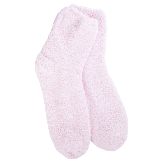 Cozy Quarter w/ Grippers OS Orchid Pink