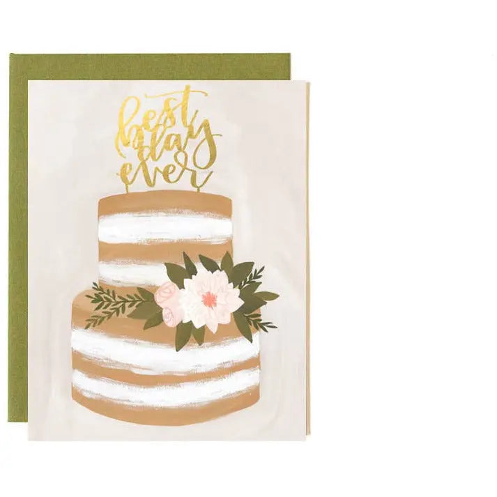 Wedding Best Day Ever Greeting Card 1canoe2 | One Canoe Two Paper Co.