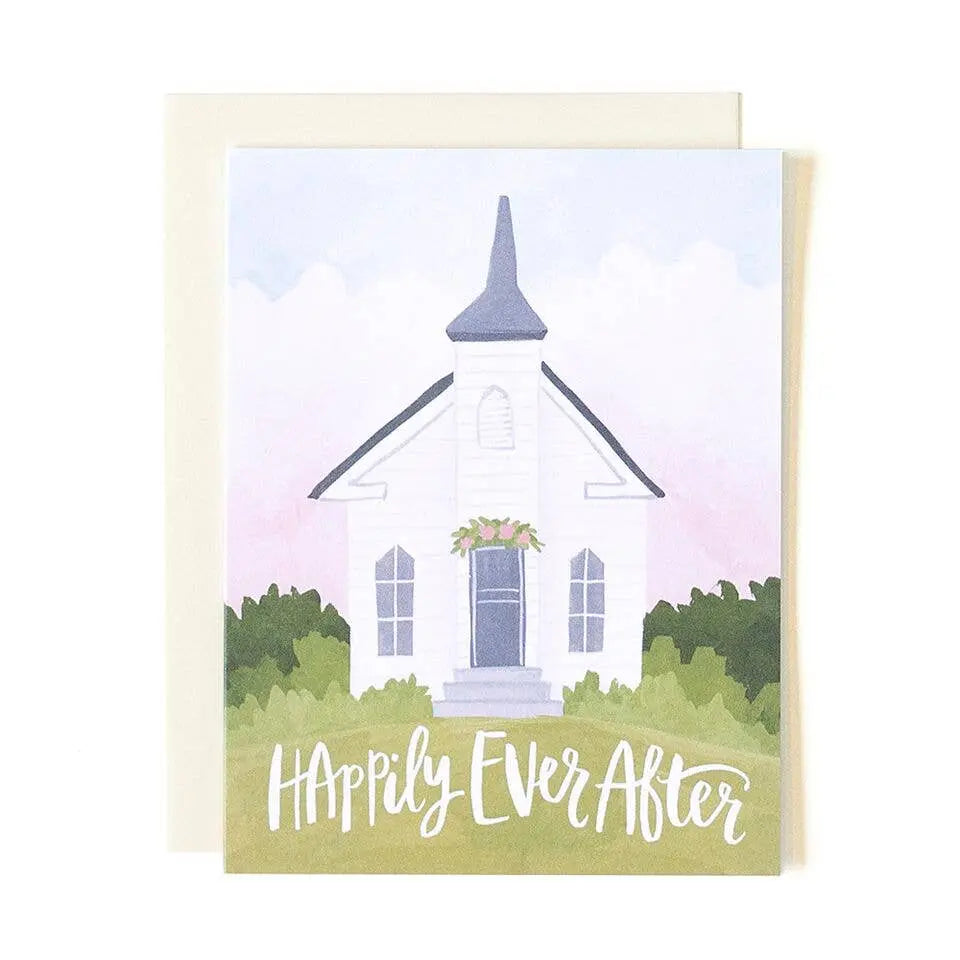 Wedding Chapel Greeting Card 1canoe2 | One Canoe Two Paper Co.
