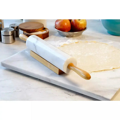 RSVP White Marble Rolling Pin RSVP